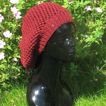 Simple Chunky Lacey Tam Slouch Hat