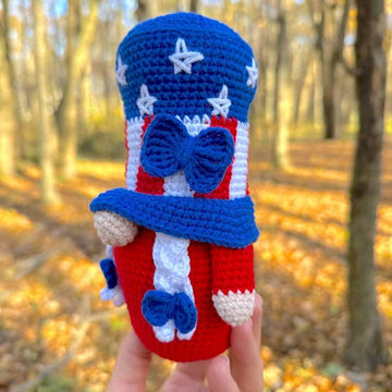 Patriotic gnome USA (girl_2)