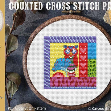 Crazy Patch Owl 06