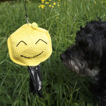 Häkelanleitung für den Kotbeutelspender "Smiley"