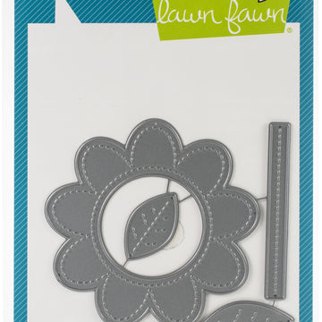 Lawn Fawn Lawn Cuts Custom Craft Die - Stitched Flower Frame