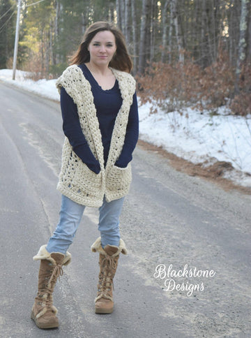 Chunky Lace Vest