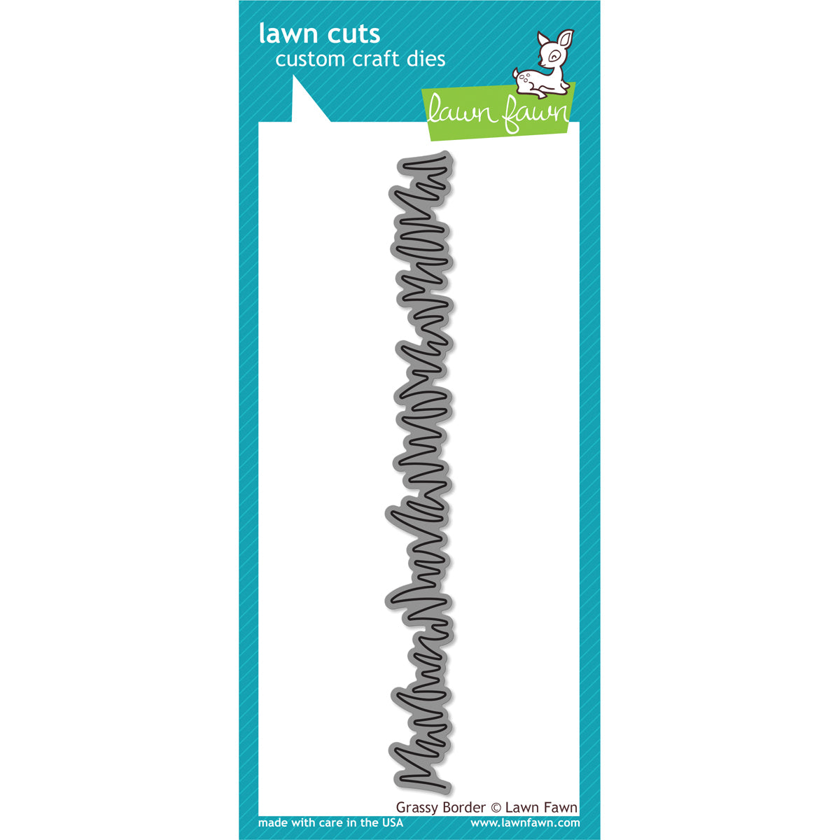 Lawn Fawn Lawn Cuts Custom Craft Border Die - Grassy, .625"X6"