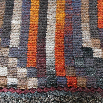 Stripy Entrelac Wrap