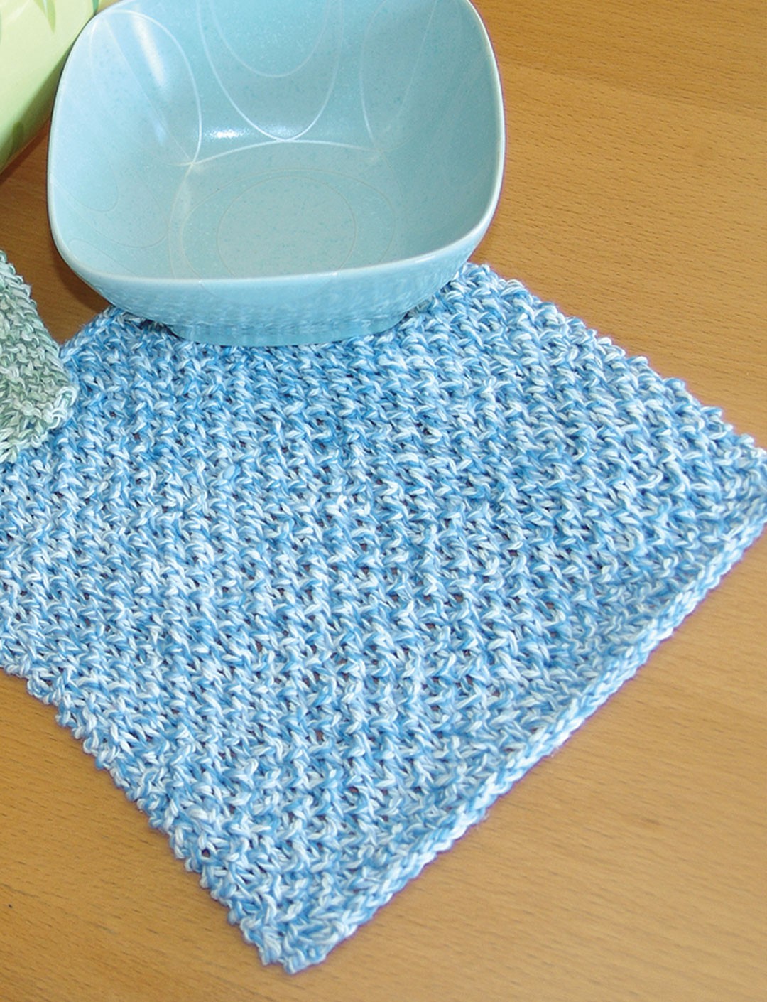 Knit Dishcloth in Lily Sugar 'n Cream Twists - Downloadable PDF
