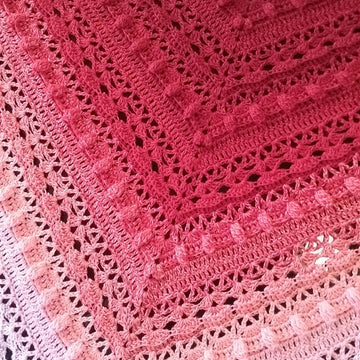 Crimson Crush Shawl