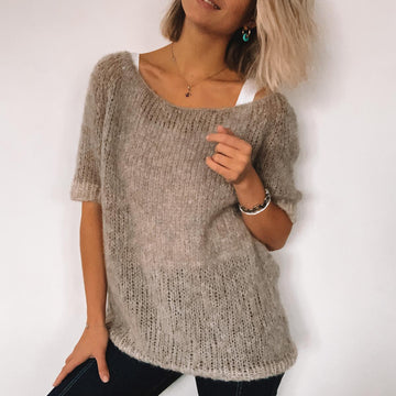 Simple Sweater "Alpaca Silk"