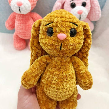 Crocheted Bunny, Bear and Dog.
