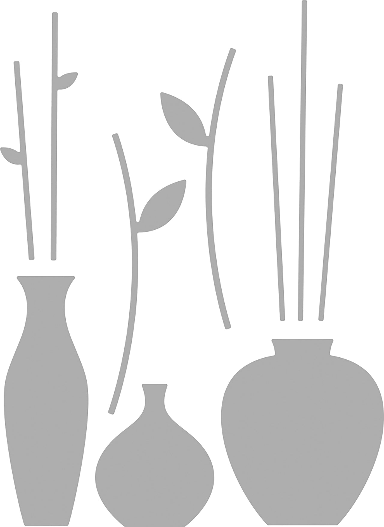 Paper Rose Dies - Vases & Stems
