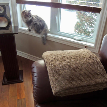 Diagonal Weave Throw Blanket