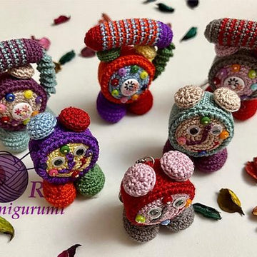 Recycle Amigurumi clock & phone
