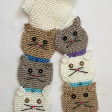 Stacked Kitty & Doggie Scarf