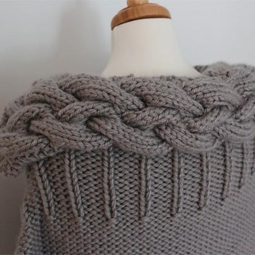 Cable Collared Cape