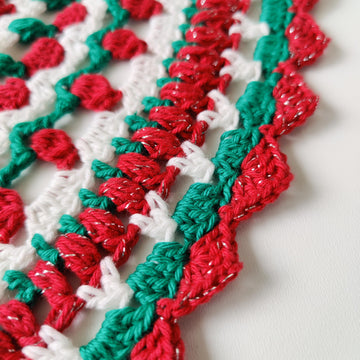 Holly Jolly Christmas Doily