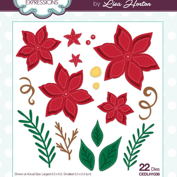 Creative Expressions Cut & Lift Die Collection - Poinsettias