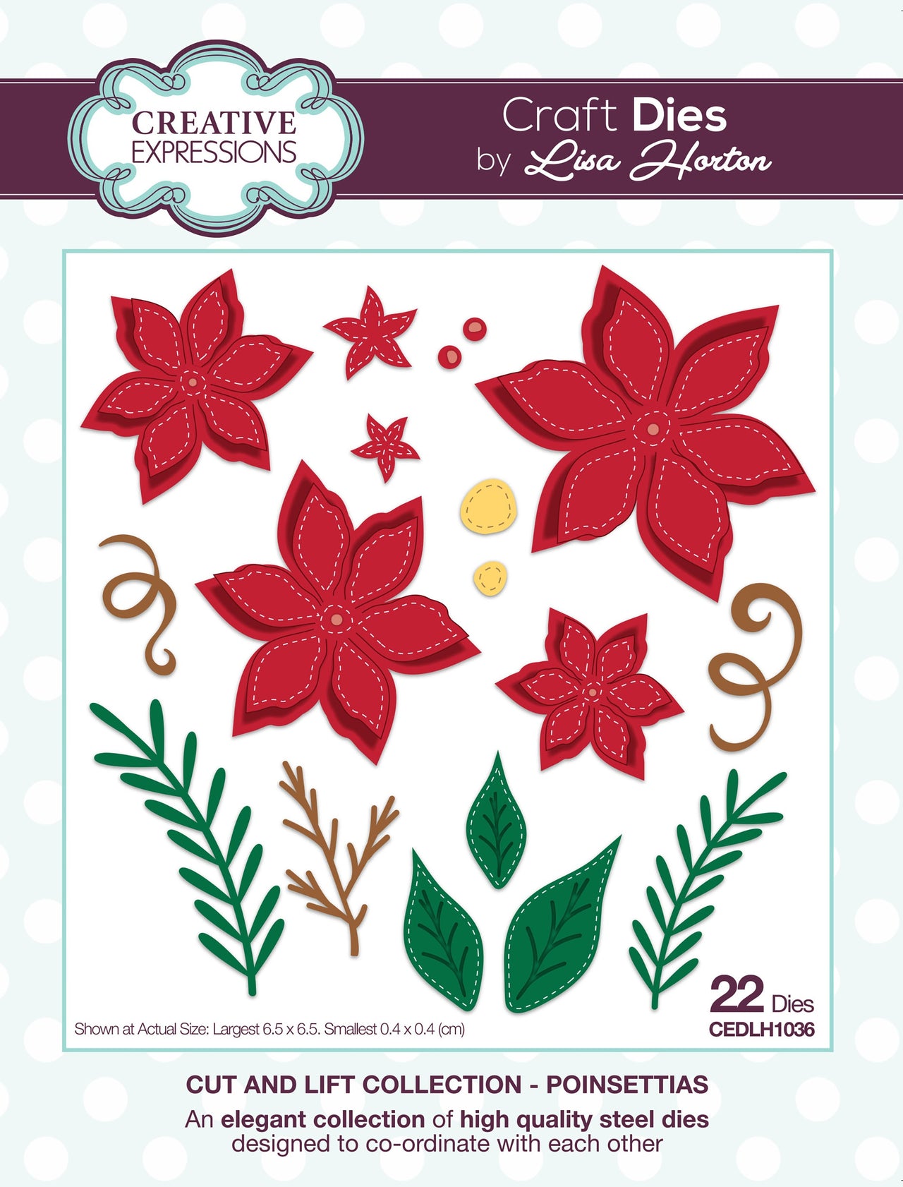 Creative Expressions Cut & Lift Die Collection - Poinsettias