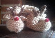 Christmas Reindeer Baby Booties