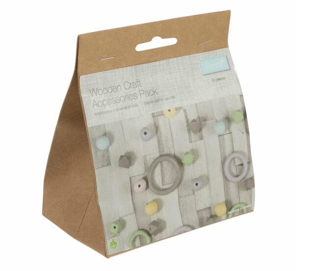 Trimits Macrame Craft Wooden Accessories Pack
