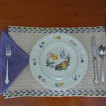 Rustic Woven Luncheon Set