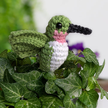 Hummingbird Crochet Pattern, Easy Crochet Amigurumi Bird Pattern, Crochet Keychain Pattern