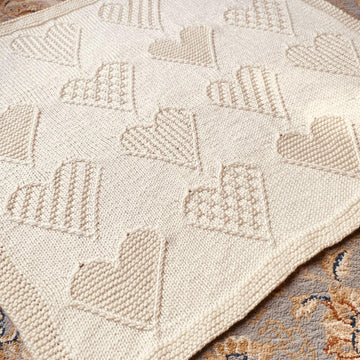 Textured Heart Blanket