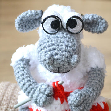 Crochet Granny Sheep. Amigurumi Toy. Farm Animal. Retirement Gift
