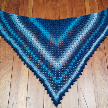 Crosshell Granny Shawl