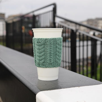 Claddagh Cables Cup Cozy