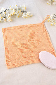 Knitted Chicken Washcloth