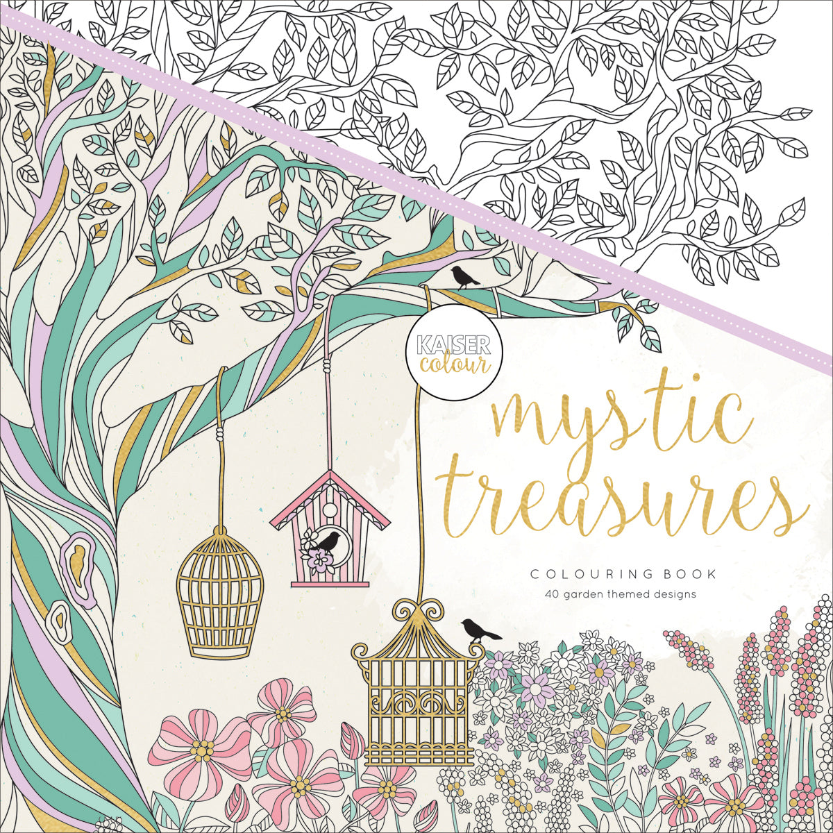 Kaisercraft KaiserColour Perfect Bound Coloring Book 9.75"X9.75" - Mystic Treasures