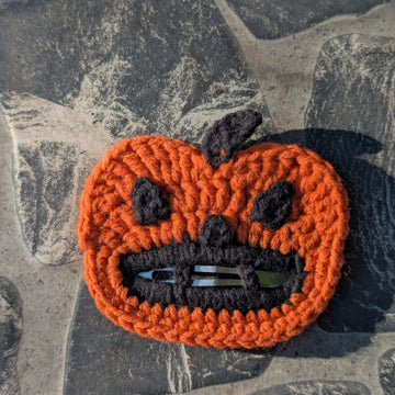 Pumpkin Halloween Hair Clip English-US