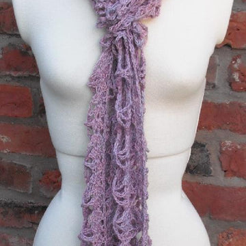 Wisteria crochet scarf