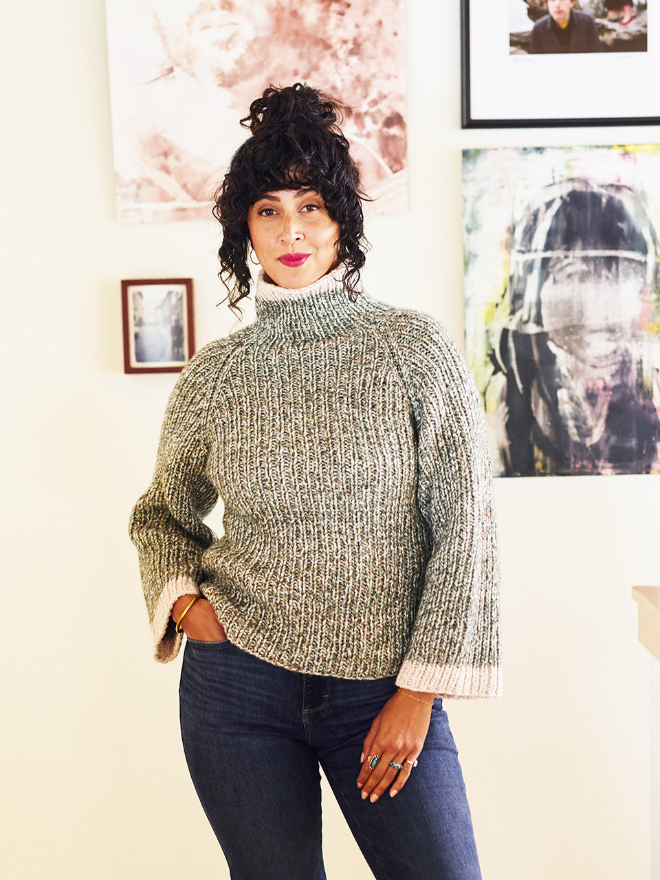 Peltier Pullover in Berroco Stratto