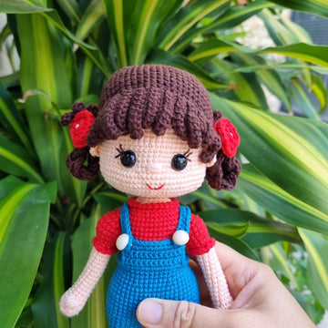 Crochet doll pattern, Amigurumi doll, Trixie doll