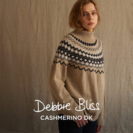Lola Fairisle Yoke Sweater - Knitting Pattern for Women in Debbie Bliss Cashmerino DK