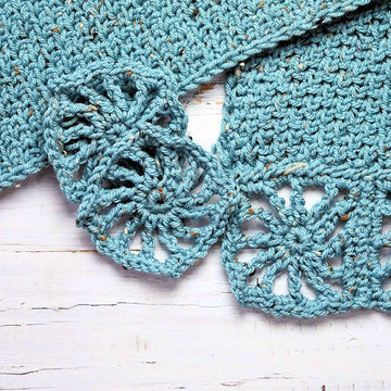 Tunisian Seed Stitch Wrap
