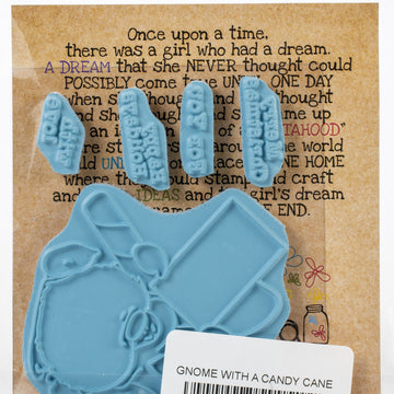 Stamping Bella Cling Stamps - Gnome W/A Candy Cane