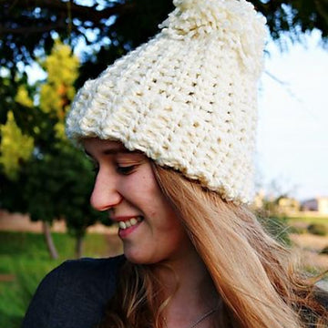 Chunky Knit-Like Hat