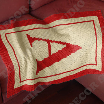 Letter A Blanket Corner-to-Corner (C2C) Crochet Pattern