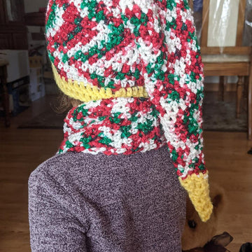Toddler festive hat and scarf set