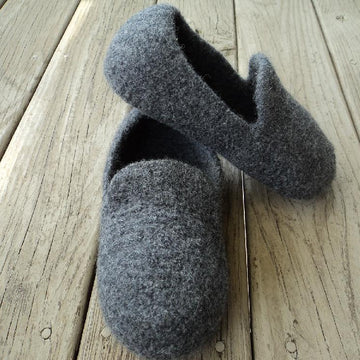 Men's Loafer Slippers Felted Knit