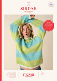 Rom Com Roll Neck in Sirdar Stories Chunky - 10874 - Downloadable PDF