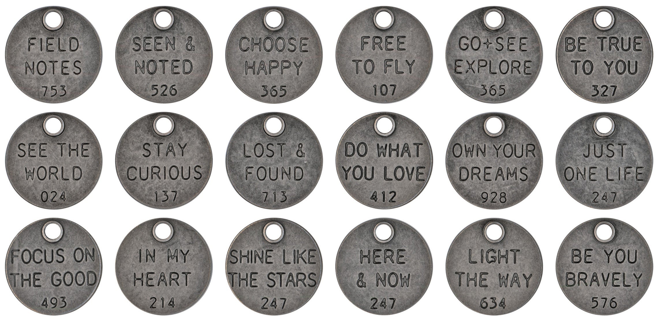 Advantus Idea-Ology Metal Adornments 18/Pkg - Thought Tokens