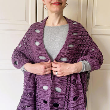 Easy Prayer Shawl Comfort Shawl Circles of Solace Wrap Shawl