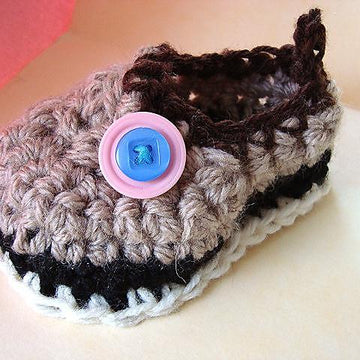 457 CROCHET BABY LOAFER SHOE BOOTIES