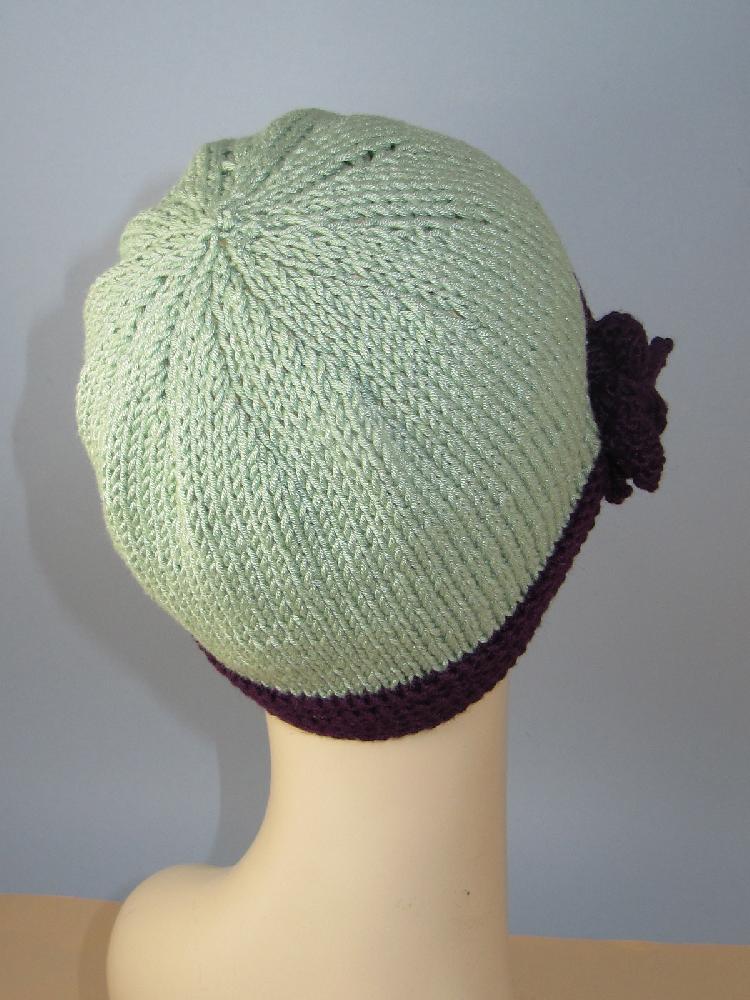 Tie Up Bow Beanie Circular Knitting Pattern