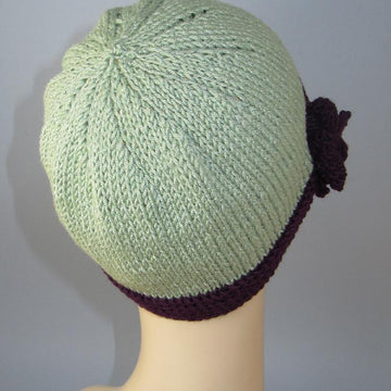 Tie Up Bow Beanie Circular Knitting Pattern
