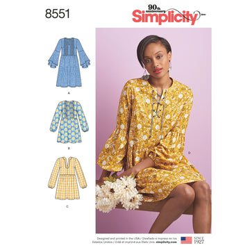 Simplicity Pattern 8551 Women’s' Dress or Tunic 8551 - Sewing Pattern