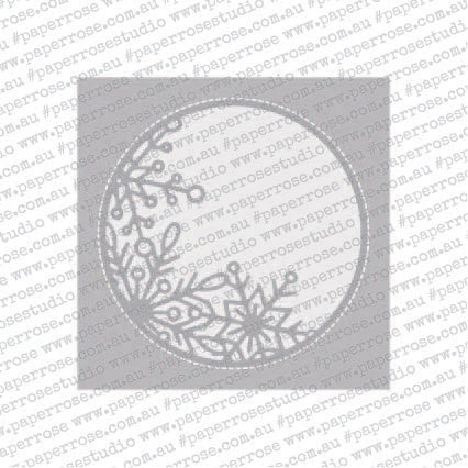 Paper Rose Dies - Snowflake Circle Frame