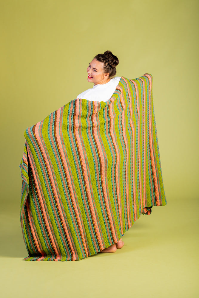 Forest Floor Afghan - Free Blanket Knitting Pattern For Home in Paintbox Yarns Simply DK by Paintbox Yarns